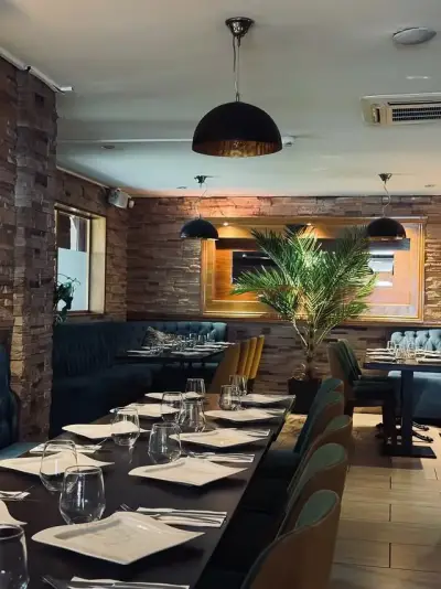 Hisar Kitchen Turkish restaurant interior in Orpington